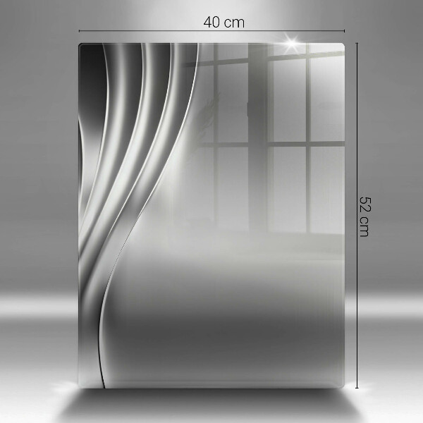 Tábua de cortar de vidro Estrutura metálica