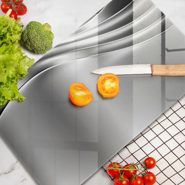 Tábua de cortar de vidro Estrutura metálica