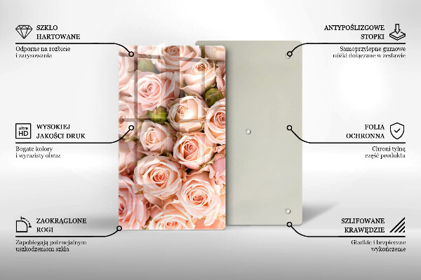 Tábua para corte Buquê de rosas delicadas