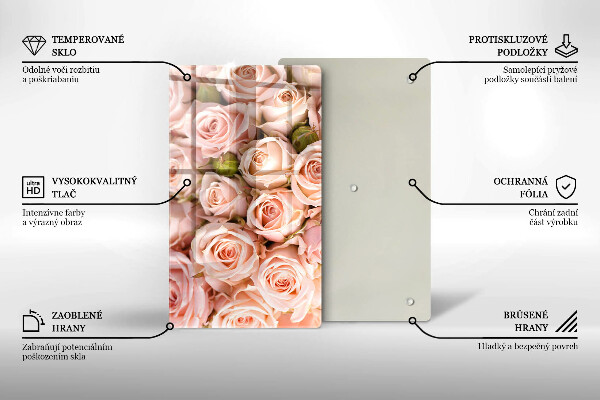 Tábua para corte Buquê de rosas delicadas