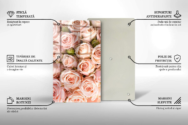 Tábua para corte Buquê de rosas delicadas