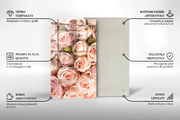 Tábua para corte Buquê de rosas delicadas