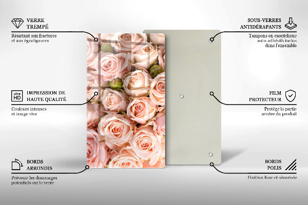 Tábua para corte Buquê de rosas delicadas