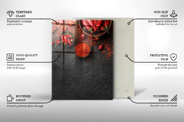 Tábua de vidro Textura de mármore com ouro