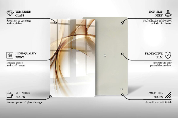 Tábua de cortar alimentos Formas abstratas