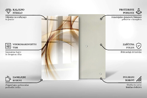 Tábua de cortar alimentos Formas abstratas