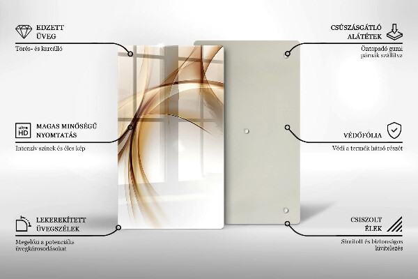 Tábua de cortar alimentos Formas abstratas