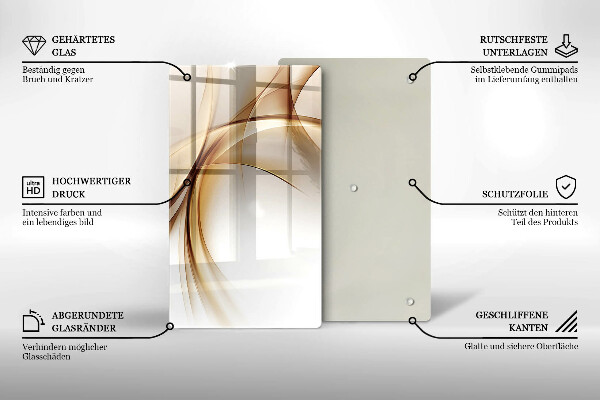 Tábua de cortar alimentos Formas abstratas