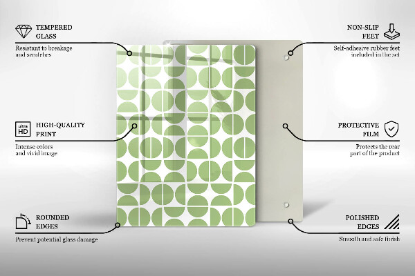 Tábua de cortar alimentos Formas abstratas