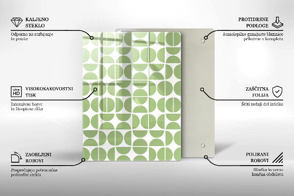 Tábua de cortar alimentos Formas abstratas