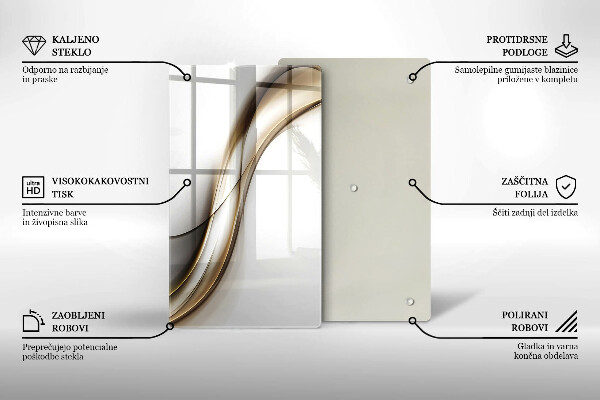 Tábua de corte Abstração de linhas suaves