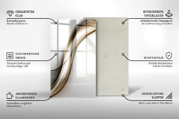 Tábua de corte Abstração de linhas suaves