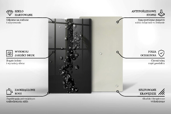 Tábua cozinha Formas abstratas 3D