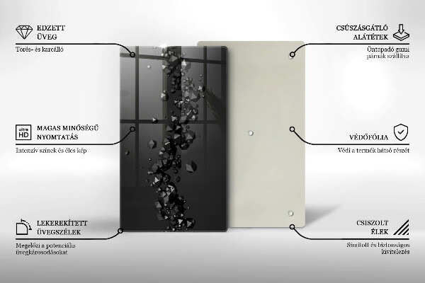 Tábua cozinha Formas abstratas 3D