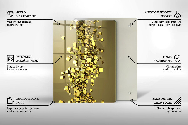 Tábua cozinha Formas abstratas 3D