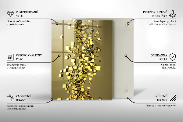 Tábua cozinha Formas abstratas 3D