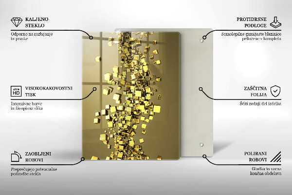 Tábua cozinha Formas abstratas 3D