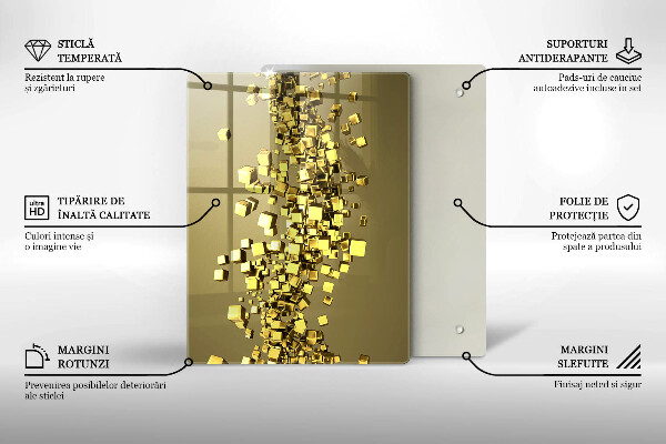 Tábua cozinha Formas abstratas 3D
