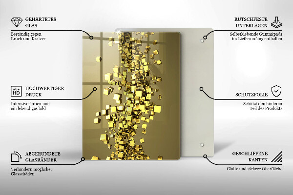 Tábua cozinha Formas abstratas 3D