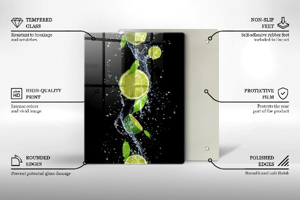 Tábua para cozinha penas de pássaros boho