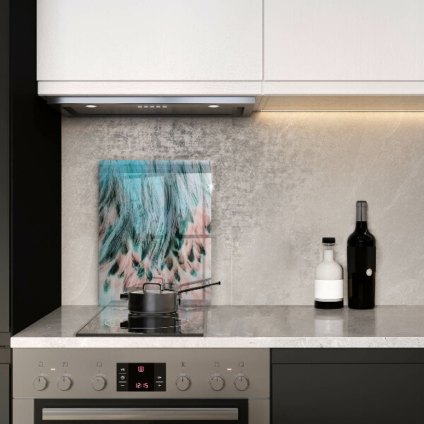 Tábua para cozinha penas de pássaros boho