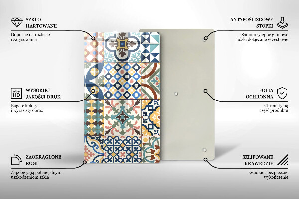 Tábua para corte Azulejos decorativos