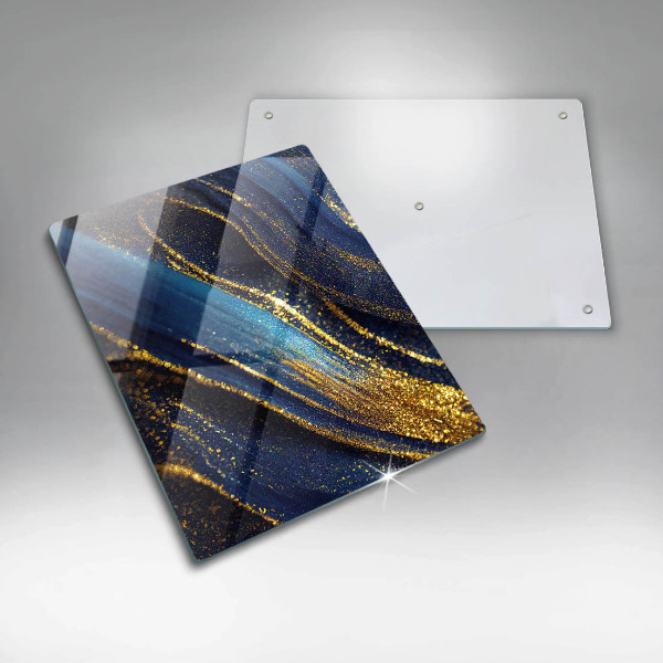 Tábua de cortar alimentos Abstração azul marinho