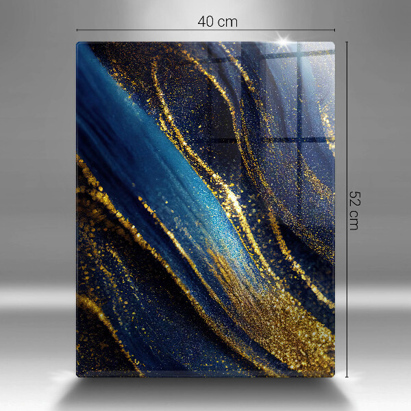 Tábua de cortar alimentos Abstração azul marinho