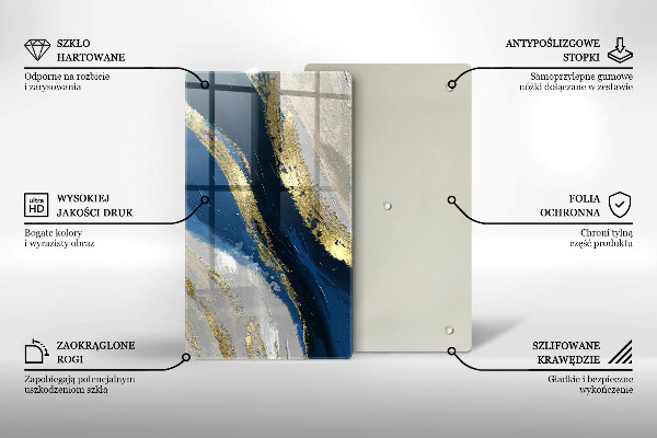 Tábua de corte Textura com ouro