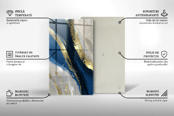 Tábua de corte Textura com ouro