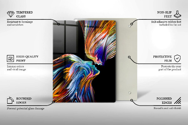 Tábua corte Flores azuis