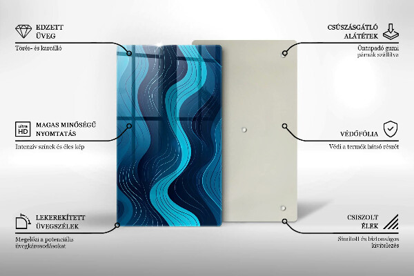 Tábua para corte Ondas abstratas
