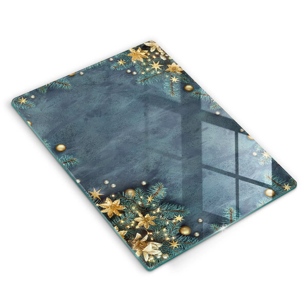 Tábua de vidro decorações de Natal