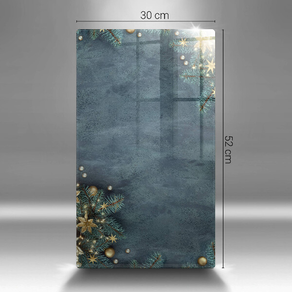 Tábua de vidro decorações de Natal