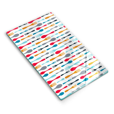 Tábua de cortar alimentos Ilustração de uma colher