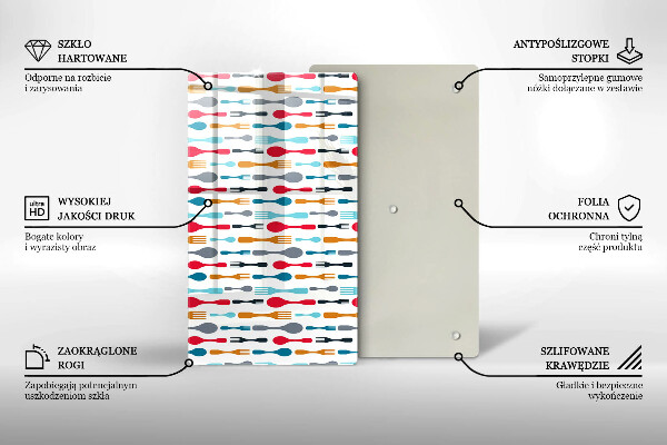 Tábua de cortar alimentos Ilustração de uma colher