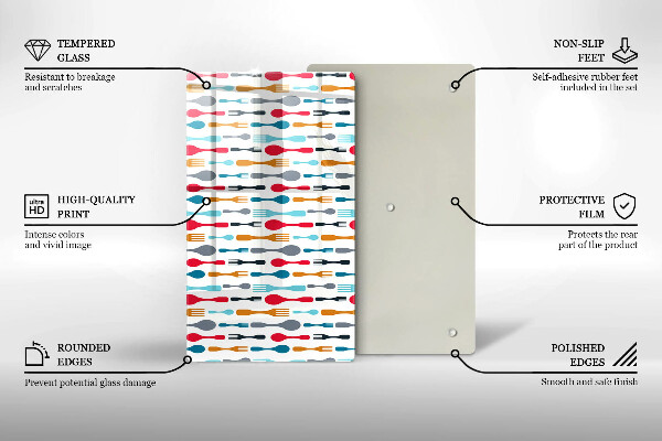 Tábua de cortar alimentos Ilustração de uma colher