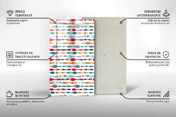 Tábua de cortar alimentos Ilustração de uma colher