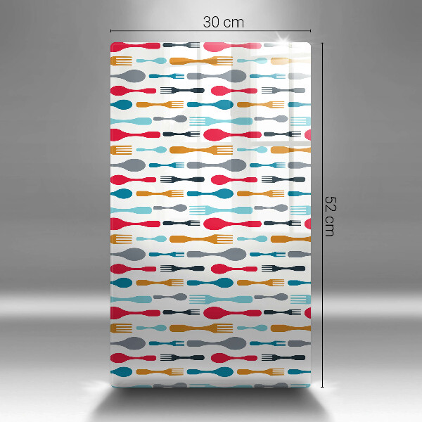 Tábua de cortar alimentos Ilustração de uma colher