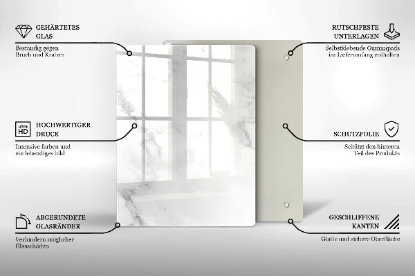 Tábua de corte de vidro Grãos de café