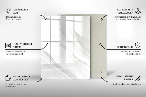 Tábua de cortar de vidro Especiarias orientais