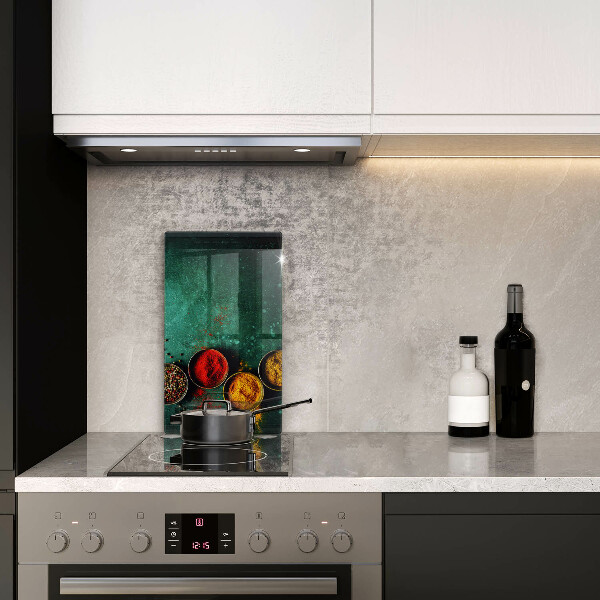 Tábua de cortar de vidro Especiarias orientais