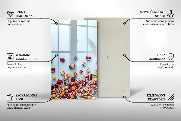 Tábua corte Doces coloridos