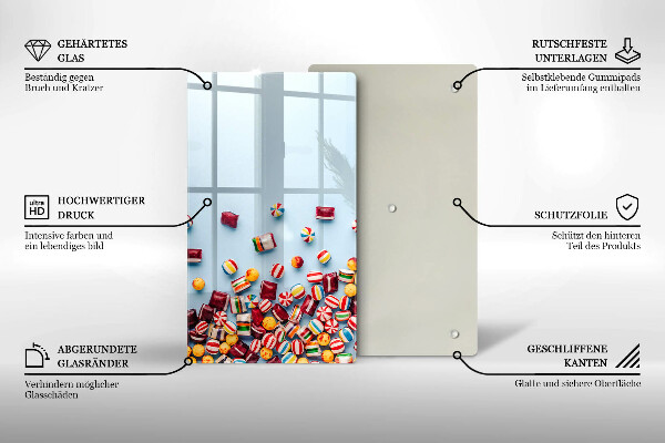 Tábua corte Doces coloridos