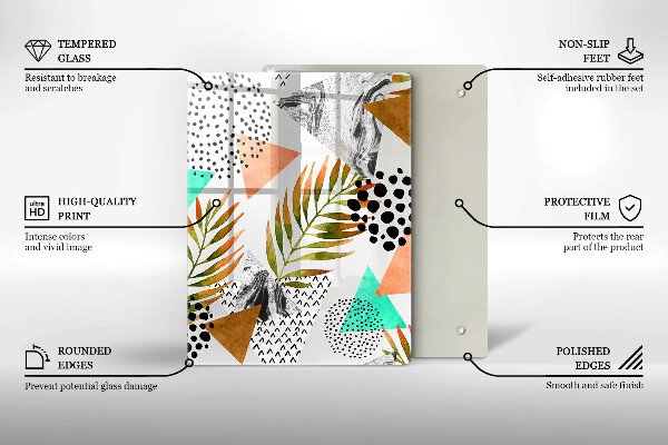 Tábua corte Mármore azul e dourado