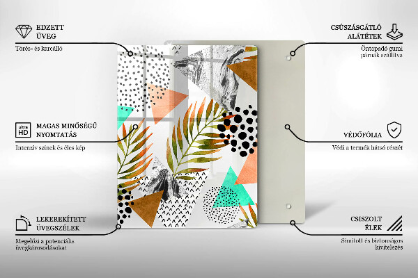 Tábua corte Mármore azul e dourado