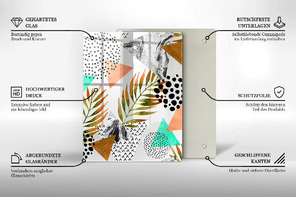 Tábua corte Mármore azul e dourado