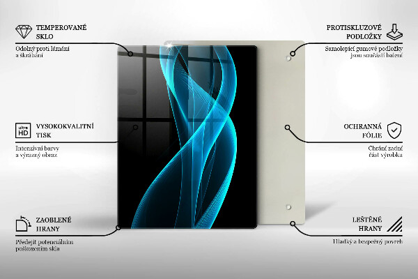 Tábua de vidro Close-up de cerejas