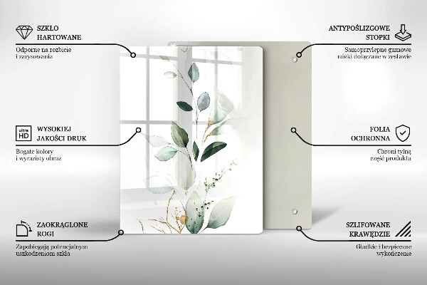 Tábua de cortar alimentos Abóboras verdes