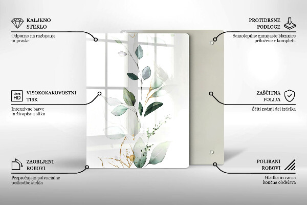 Tábua de cortar alimentos Abóboras verdes